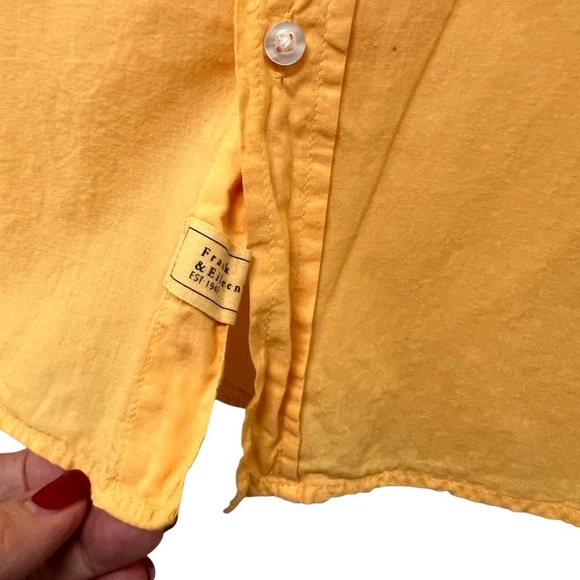 Frank & Eileen Barry Gold Organic Cotton Classic Button Up Shirt Women’s Small - Picture 9 of 14